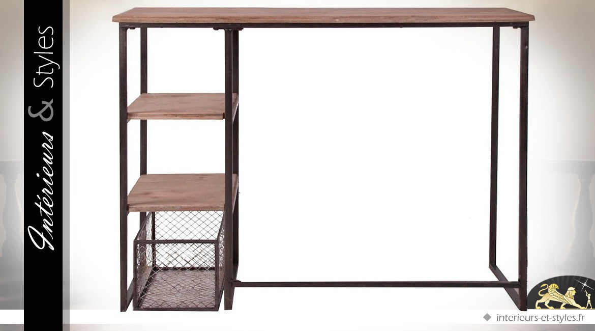 Bureau Etagere Style Industriel - Etageres Verticales ...