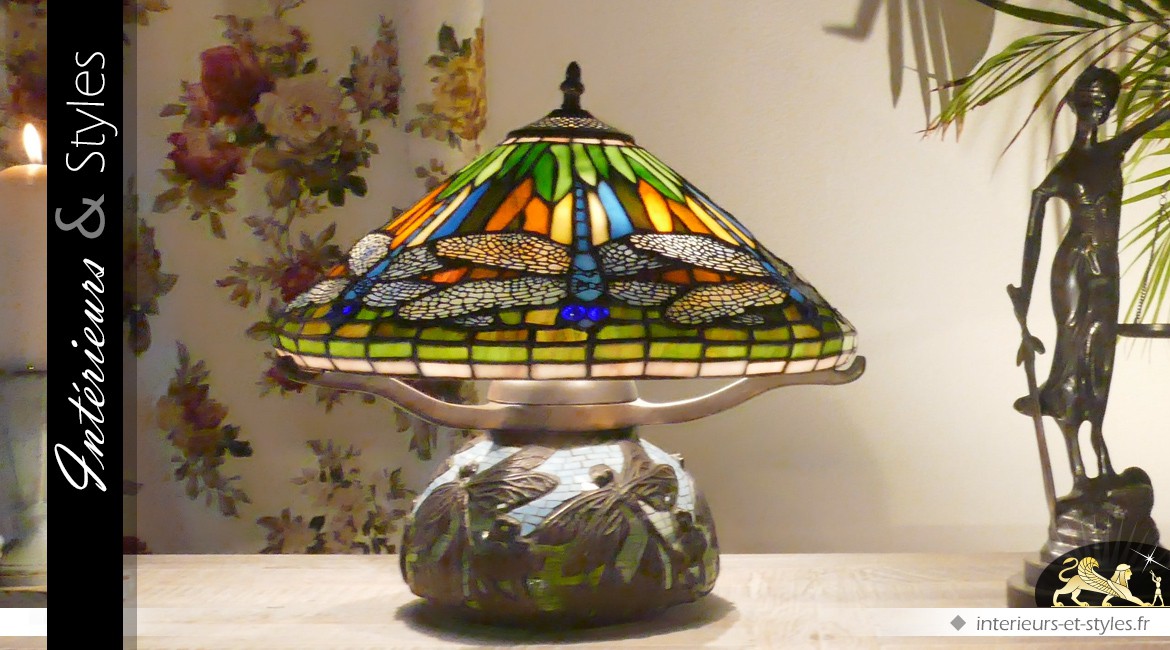 Lampe Tiffany Replica : les libellules